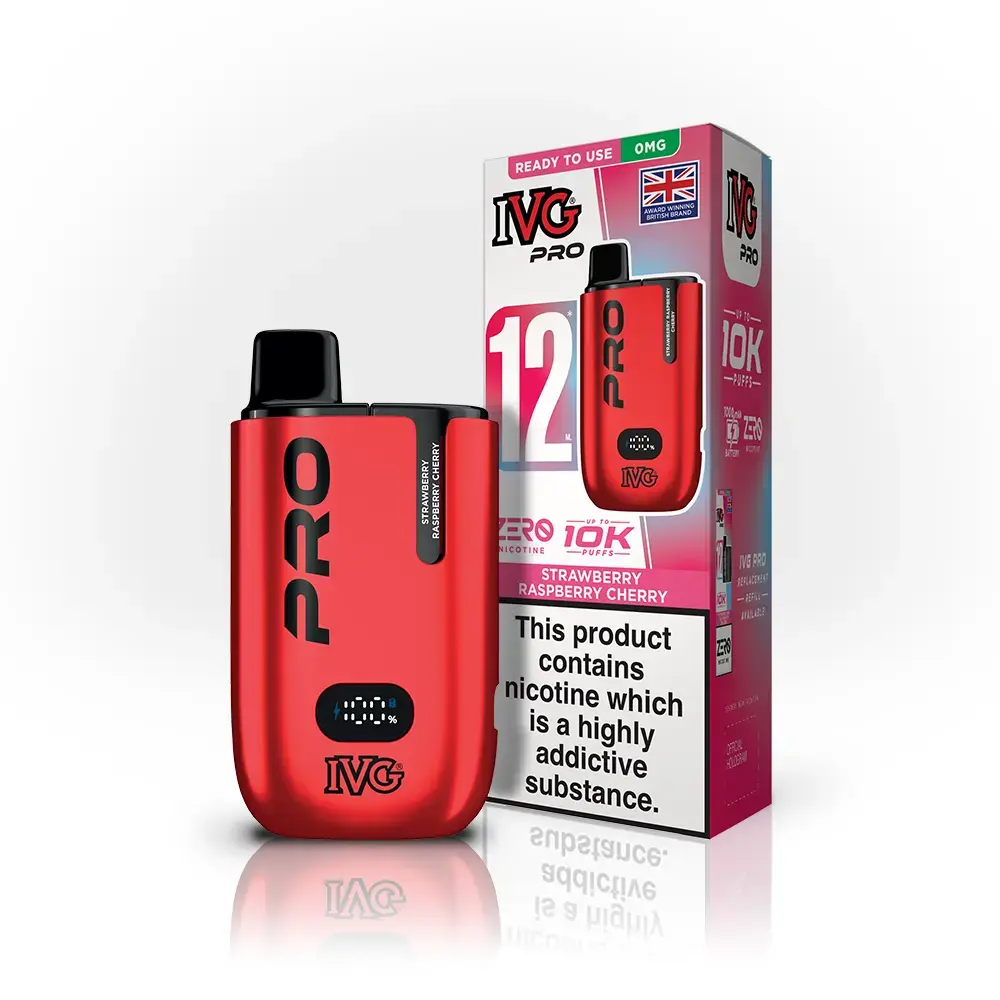 Strawberry Raspberry Cherry IVG PRO 12 Pod Kit | 0mg